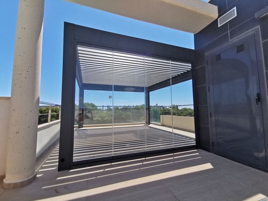 Glass de cristal plegables sin marco terraza